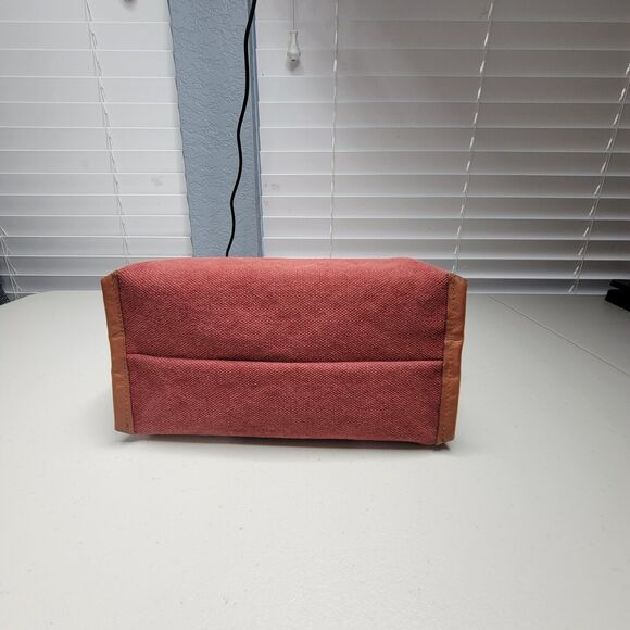 Graf Lantz Hana Cotton Woven Canvas Leather Strap Shoulder Tote Bag Purse - Picture 5 of 16